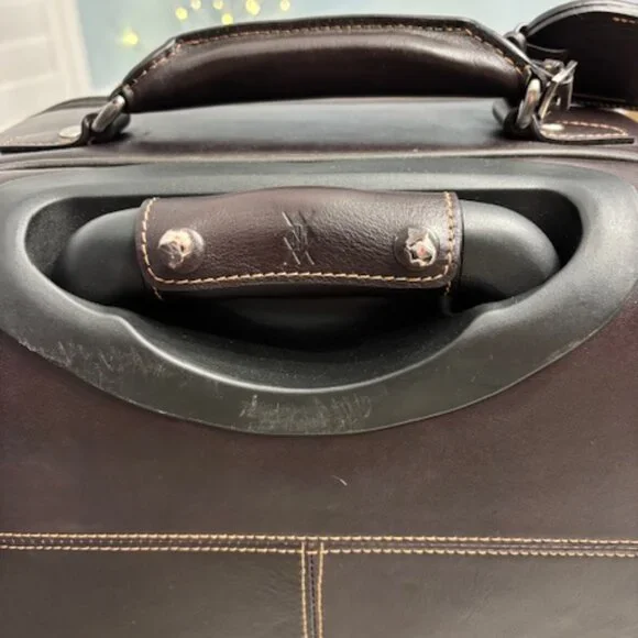 Martin Dingman - Leather Trolley Bag (Carry-On Suitcase) - Picture 5 of 11